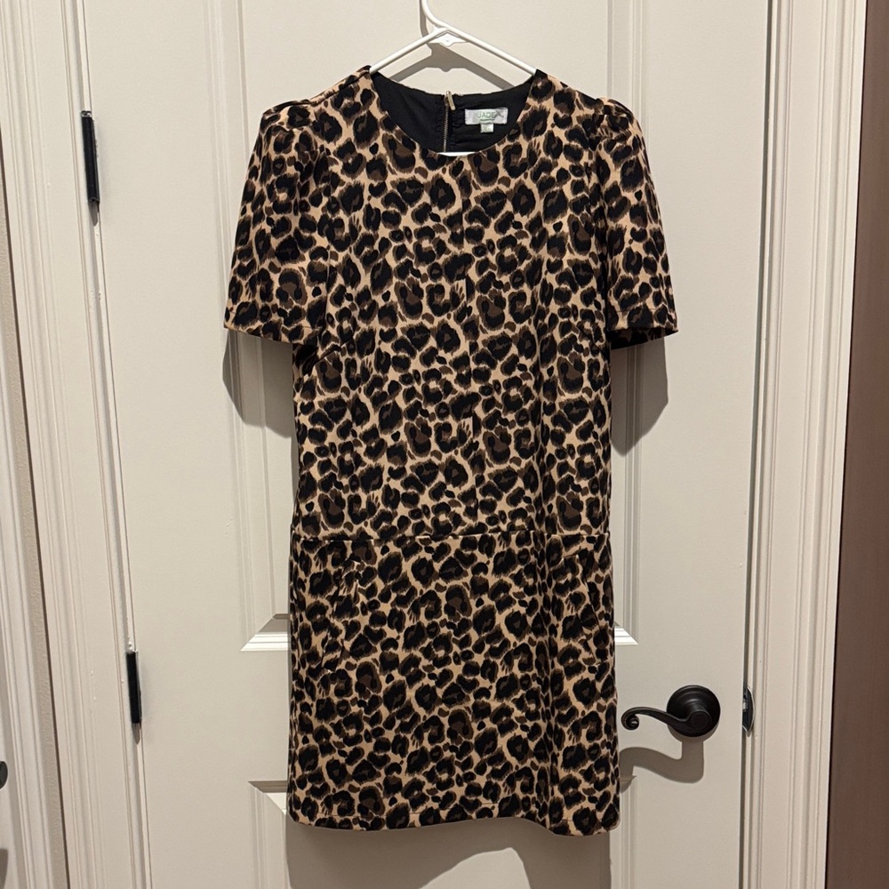 Jade Leopard Print Mini Dress
